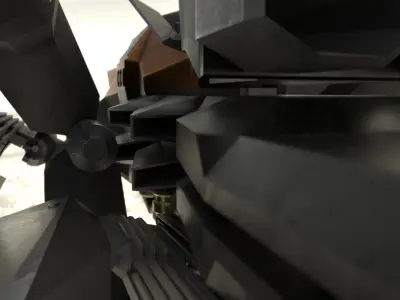 Space Fighter - PBR Game-Ready Low-poly 3D model