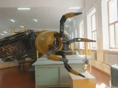 ROBOT ARM Free low-poly 3D model