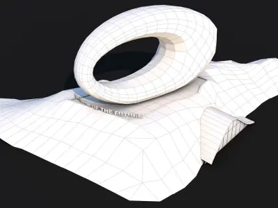 Museum of the Future - Dubai - UAE Low-poly 3D model