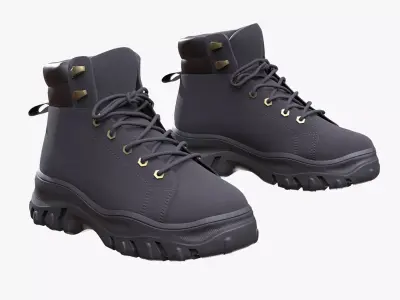 Boots 130 - All MH Bodies - UE5 Skeletons - Rigged Low-poly 3D model