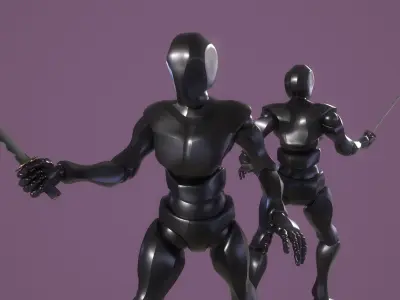 Tokugawa Tanto - A Japanese Dagger Low-poly 3D model