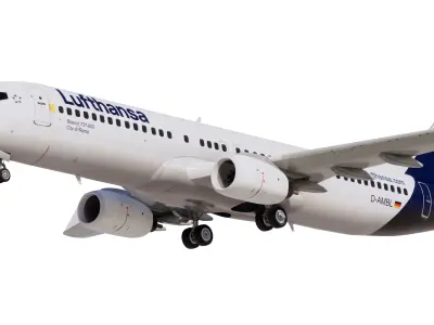 Lufthansa Boeing 737-800 3D model