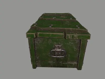 old chest Low-poly 3D model get