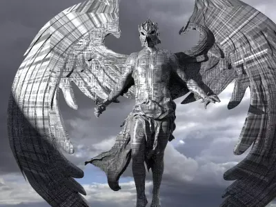 Techno Dark Angel 3D model