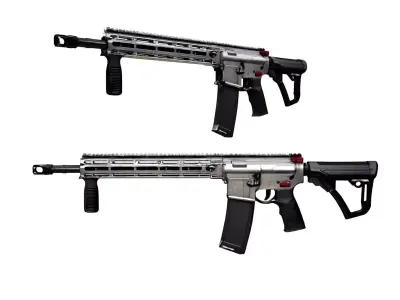Daniel Defense DDM4 V7 Low-poly 3D model