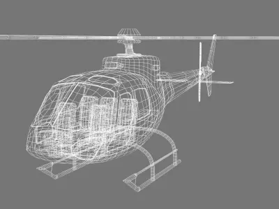 Eurocopter AS350 Ecureuil 3D model