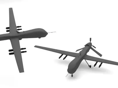 Predator Type Drones 3D model
