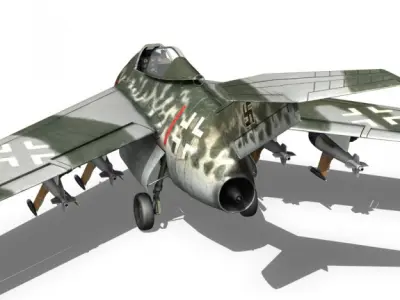 Focke Wulf TA 183 Huckebein 3D model