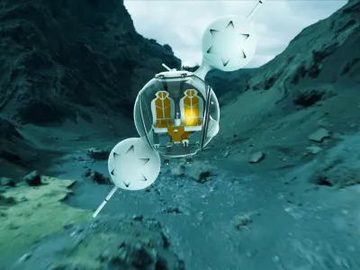 Futuristic Self Balancing Helicopter - Oblivion Concept 3D model