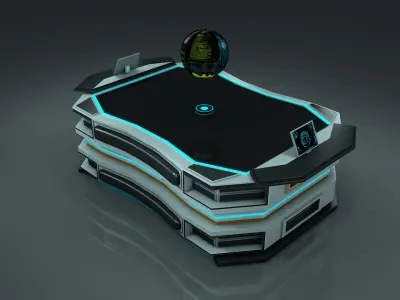 Sci Fi Table Free 3D model