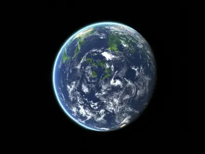 Prehistoric Earth Low-poly 3D model