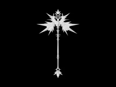 Glorious Scepter Low-poly 3D model