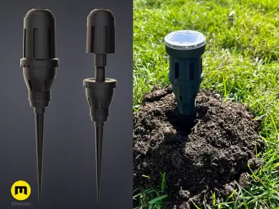 Dune Thumper Mole Repellent Stake 3D print model