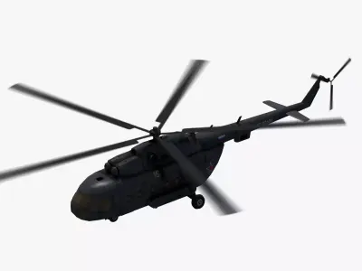 Mi17 Hip Helicopter 3D model