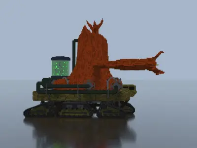 Cyber Stump 3D model