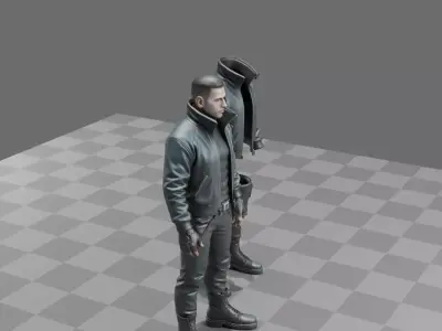 Cyberpunk Civilian 3D model