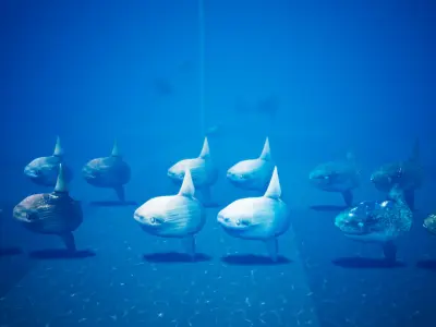 Ocean Sunfish Pack - UE4 Low-poly 3D model