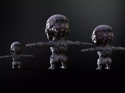 ChibiMonster5Pack2 Low-poly 3D model