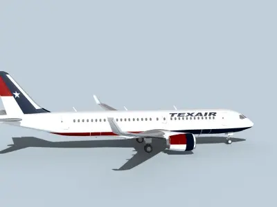 Bombardier CS100 Texair 3D model