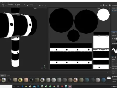 low poly hammer wooden Free low-poly 3D model