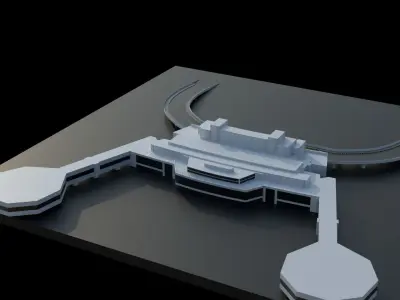 Jinnah International Airport 3D model