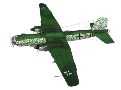Heinkel He-177 - Greif - F8FH 3D model