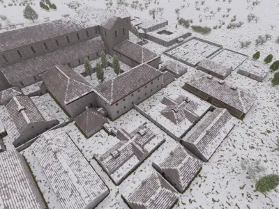 Historical church-Ancient church-Temple 3D model