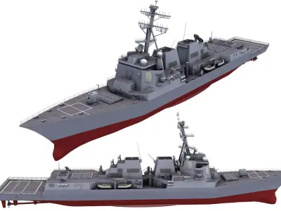 USS Mustin 3D model