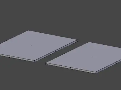 White and Brown Leaflet -LOW POLY Low-poly 3D model