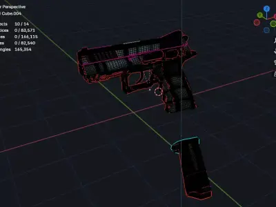 JAWS JTP-9C pistol produced in jordan 3D model