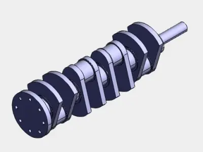 V8 Crankshaft 3D model