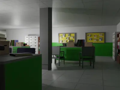 Police Station 3D model
