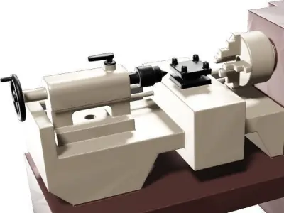 Marvelous Lathe Toy Low-poly 3D model