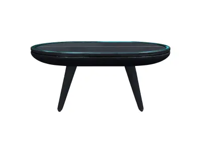 retro scifi table 3D model
