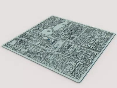 Beijing City China 3D print model