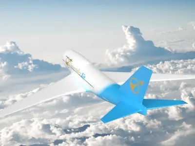 Boeing 747-400 3D print model