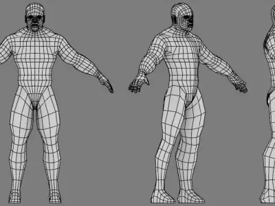 Low poly Man Low poly Male free Free low-poly 3D model