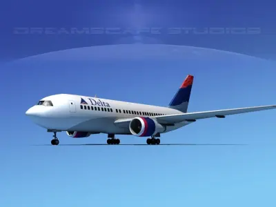 Boeing 767-100 Delta 3 3D model