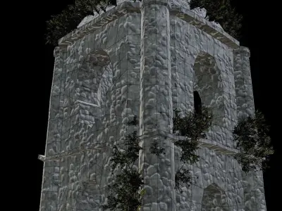 Cagsawa Church 3D model