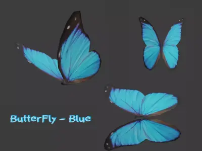 Butterfly - Insect Low-poly 3D model