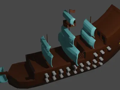 Pirate Ship PirateShip 3D model
