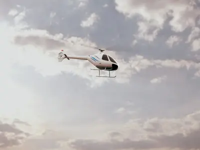 Helicopter Cabri G2 3D model