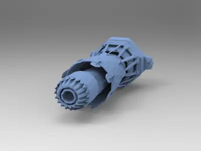 Heman Eternia inspired Ship raygun 3D model