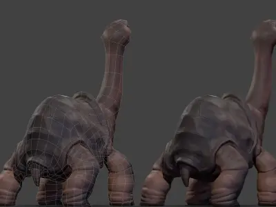 Galapagos Tortoise Low-poly model 3D model