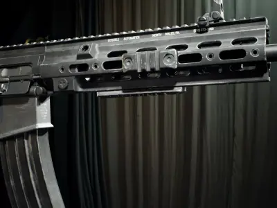 PBR - HK 416 Assault Rifle  - Game-Ready 3D Asset Low-poly 3D model