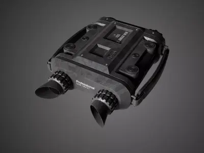 Military Binoculars Low-poly 3D model purchase