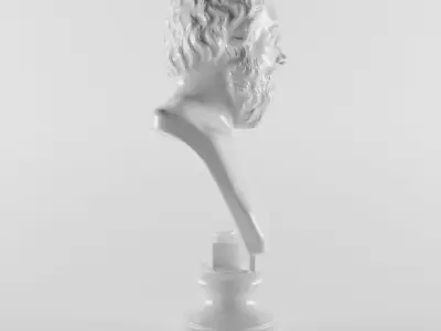 Socrates bust of 3D print model