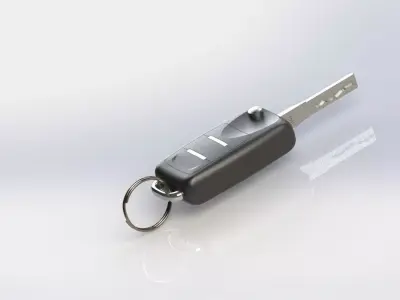 Car Key FOB Folding Free 3D model