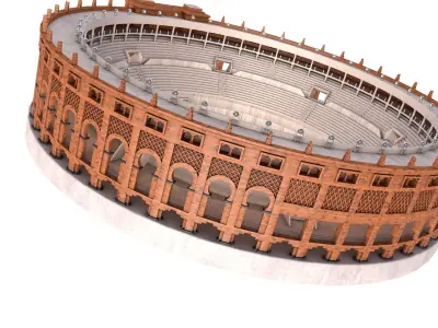 Plaza Cultural Santamaria 3D model