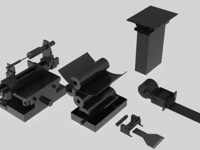 machine printer part 3D model